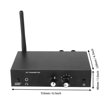 Par ANLEON S2 Stereo Bezvadu austiņu Monitoringa Sistēmas Posms Uzraudzības 561-568Mhz ar raidītāju/Austiņu Mikrofons