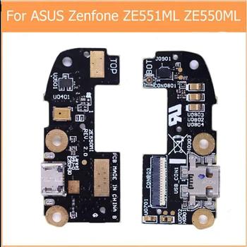 Par Asus zenfone 2 ZE551ML Z550ML USB uzlādes Mikrofona pieslēgvieta jack valdes Remonta Daļas