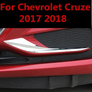 Par Chevrolet Cruze 2017 2018 2gab Chrome ABS Priekšējie Miglas Lukturi Rāmja apdare vāciņš melns, Ārējie apdares Auto Piederumi