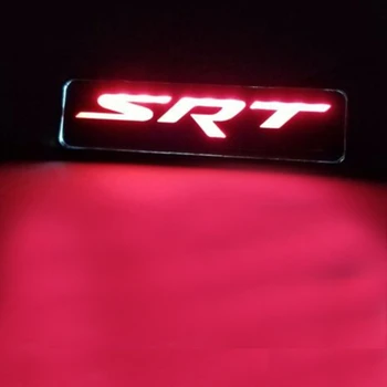Par Dodge SRT Sarkanās LED Gaismas Automašīnas Priekšējo Resti Žetons Izgaismotas Decal Uzlīmes
