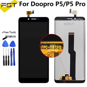 Par Doopro P5 / P5 Pro LCD+Touch Screen Montāža Remonts Daļa 5.5 collu Telefonu Piederumi Doopro P5 / P5 Pro Ekrāna