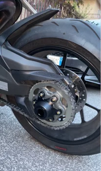 Par DUCATI Panigale V4 V4S 2018 Motociklu CNC Alumīnija Dakša, Aizmugurējā Ass Crash Rāmis Kuģīši Riteņa Aizsargs