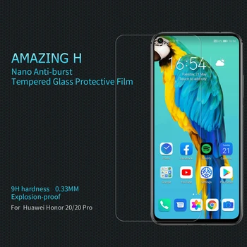 Par Huawei Honor 10 Stikla Nillkin Pārsteidzošs H/H+Pro 9H Rūdīta Stikla Ekrāna Aizsargs, Par Godu V30/V30 Pro/9X/9X Pro/20/20Pro
