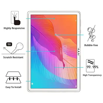 Par Huawei MatePad T10 Ekrāna Aizsargs, Tabletes aizsargplēvi Rūdīta Stikla Huawei MatePad T10 2020. gadam (9.7