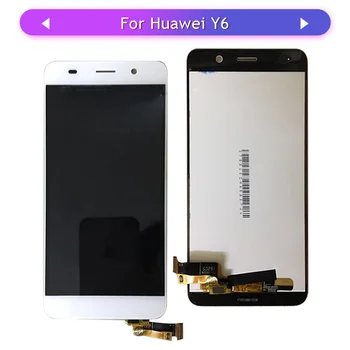 Par Huawei Y6 SCL-L01 SCL-L04 SCC-U21 LCD Displejs, Touch Screen Stikla Digitizer Montāžas pabeigšanas bezmaksas piegāde