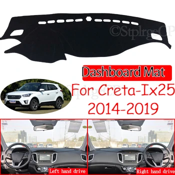 Par Hyundai Creta Ix25 2016 2017 2018 2019 Anti-Slīdēšanas Paklājiņš Paneļa Vāciņu Pad Saulessargs Dashmat Paklāju Auto Piederumi