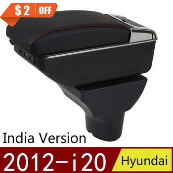 Par Hyundai I20 2012-present Elkoņbalsti Uzglabāšanas Kaste Automašīnas Centrālo Uzglabāšanas Tvertnes