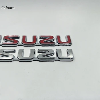 Par ISUZU D-MAX D MAX MU-X MU X Emblēma aizmugurē tailgate logo uzlīmes bagāžnieka nosaukumu plāksnes