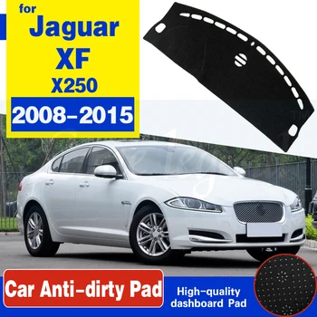 Par Jaguar XF 2008-X250 Anti-Slīdēšanas Paklājiņš Paneļa Vāciņu Pad Saulessargs Dashmat Paklāju Piederumi 2009 2010 2011 2012 2013