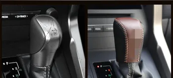 Par Lexus NX sērijas NX300H NX200T-2018 augstākās kvalitātes Universāla Rokasgrāmata Ādas Pārslēdzēju Shift Poga Vāka Dūriens Pārslēdzēju Sviras