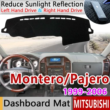 Par Mitsubishi Pajero Shogun Montero 1999~2006. Gada V60 V73 V77 Anti-Slīdēšanas Paklājiņš Paneļa Vāciņu, Paklāju Saulessargs Dashmat Auto Piederumi