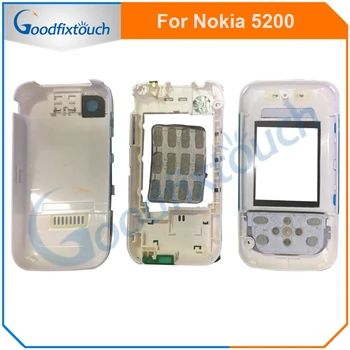 Par Nokia 5200 Atpakaļ Akumulatora Vāciņu Aizmugurējā Vāka Stikla Korpusa, Gadījumā, Ja Ar Tastatūras Tastatūras Rezerves Daļas