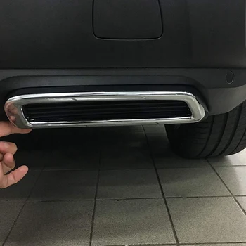 Par Peugeot 3008 5008 Allure 2017 - 2019 Izplūdes gāzu Atplūdes Cauruļu Vāciņu, ABS Aizmugurējā Izplūdes Muffler Beigām Cauruļu Vāciņu Apdare Apdare