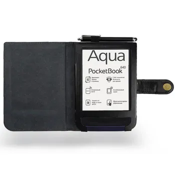 Par Pocketbook Aqua 640 641Case eReader Pārsegs, Pārsegs ādas Folio Gadījumā Modelim Pocketbook 626 plus aizsargplēvi bezmaksas dāvanu