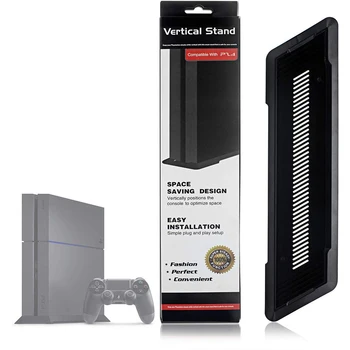 Par PS4 Slim Vertikālu Statīvu (Dock Mount Spēļu Konsoles Dzesēšanas Atbalsta Bāzes Turētājs, Dzesētājs Stāvēt ABS Sony PlayStation Slim 4
