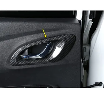 Par Renault Kadjar 2016 2017 2018 2019 Auto Cover Stick Melns, ABS Chrome Durvju Iekšējo Uzcelta Rīkoties Bļodā Kadru Lampas Roku Rokturim