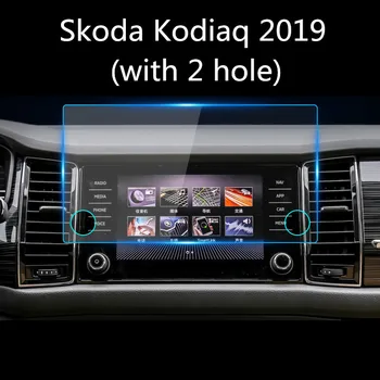 Par Skoda Kodiaq 2019 Auto Navigācijas Ekrāna Aizsargs Centrālās Vadības Ekrānu,rūdīta Stikla Ekrāna aizsargplēvi