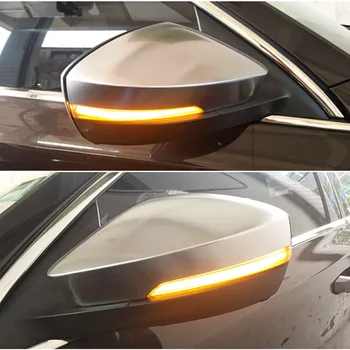 Par Skoda Octavia Mk3 5E 2013-2018 LED Dinamiskais Pagrieziena Signāla Blinker Sērijveida Sānu Spoguļi Indikators Lampiņa
