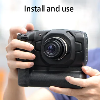 Par SLR Kameras Rokturis Blackic Kabatas Kabatā Mašīna BMPCC Otrās Paaudzes 4K 6K Akumulatora Kaste