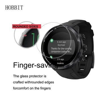 Par Suunto 9 Baro Smart Skatīties 0.3 mm 2.5 D 9H Skaidrs, Rūdīts Stikls Screen Protector Anti-Scratch Smartwatch Filmu Par SUUNTO 9 BARO