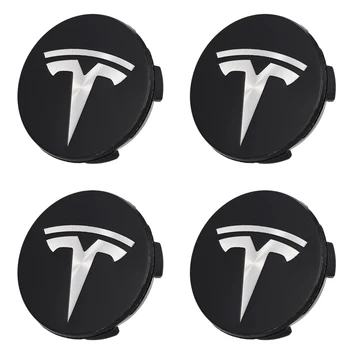 Par Tesla Alumīnija Modelis 3/ S/ X /Riteņa Centra Vāciņi Rumbas Vāciņu Skrūvējamu Vāciņu Logo Komplekts Dekoratīvās Riepas Klp Modifikācijas Piederumi