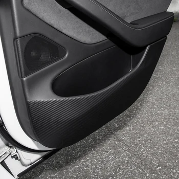 Par Tesla Model 3 Neredzams Automašīnas durvis Anti Kick Pad 4GAB/Iestatīt Aizsardzību Sānu Malas Filmu Aizsargs Uzlīmes Tesla Model Trīs