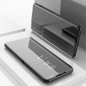 Par Xiaomi Mi 10T Pro 5G Gadījumā Smart Flip Stends Turētājs Skatu Spogulis Segtu Ādas Gadījumā Xiaomi Mi 10T Pro Mi10TPro Coque Capa