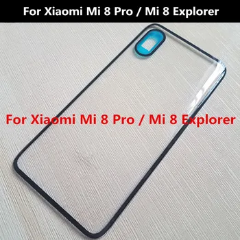 Par Xiaomi Mi 8 Explorer Akumulatora Vāciņu mi8 pro Aizmugurējais Stikls Aizmugurējā Mājokļu Durvīm gadījumā Nomaiņa Xiaomi Mi 8 Pro