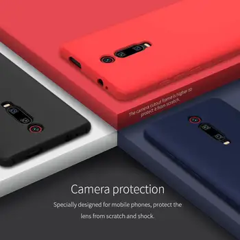 Par Xiaomi Mi 9T Pro Gadījumā Nillkin Šķidro Silikonu Mīksto TPU Gumijas Smart Tālrunis, Pilnībā Segtu Gadījumā Xiaomi Redmi K20 Pro Shell