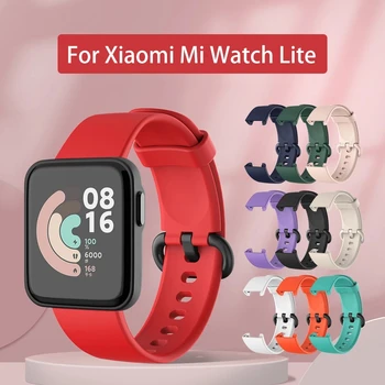 Par Xiaomi Mi Skatīties Lite Silikona Siksniņu Nomaiņa Sporta Watchband par Redmi Pulksteņu Siksniņas Rokassprādze band skatīties piederumi