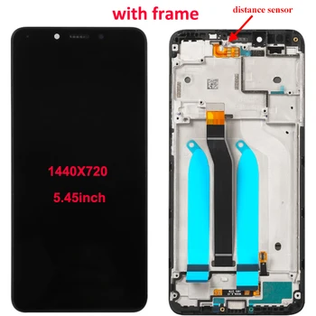 Par Xiaomi Redmi 6 6A LCD+Touch Screen Ar Rāmi Nav Mirušo Pikseļu ekrānu Nomaiņa Uz Xiaomi Redmi 6A 6 collu 5.45