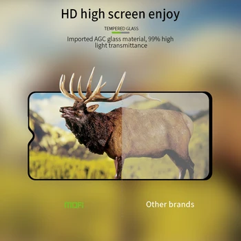 Par Xiaomi Redmi Piezīme 8 Pro Stikla MOFi Pilnībā Segtu Filmu Ekrāna Aizsargs Redmi 7.A Antiexplosion Rūdīta Stikla Pārklājumu, Ņemiet vērā, 8T