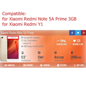 Par Xiaomi Redmi, Ņemiet vērā, 5.A Ministru Pro 3GB LCD Displejs, Touch Screen ar Rāmi Digitizer Montāža Nomaiņa Nomainiet Daļu