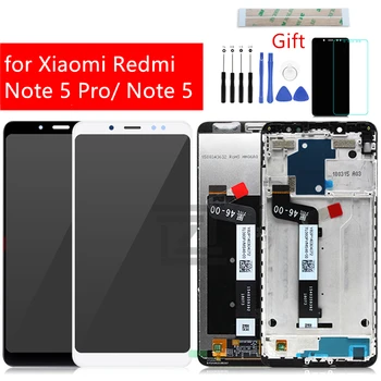 Par Xiaomi Redmi, Ņemiet vērā, 5 Displeja skārienekrāns Digitizer Montāža ar rāmi redmi 5. piezīme pro displeja remonts Rezerves Daļas