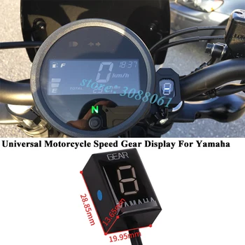 Par Yamaha MT-03 R6 YZF-R1 FZ8 Xj6 Xjr1300 MT-01 Motociklu Alumīnija Sakausējuma 1-6 Līmenī Ecu Plug Mount Ātrumu Pārnesumu Displeja Indikators