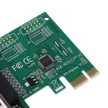 Paralēli Ostas DB25 25Pin LPT Printera PCI-E Express Card Pārveidotāja Adapteris 1gab.