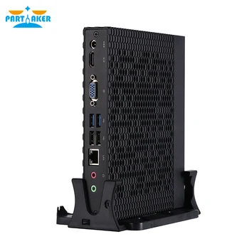 Partaker K4 Mini PC Intel Core i3 5005U divkodolu DDR3 mSATA Nelielu Datoru ar Ventilatoru HTPC Windows 10 Linux WiFi, VGA, HDMI PC