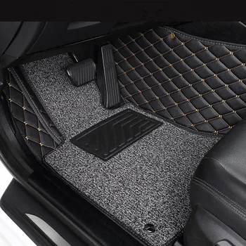 Pasūtījuma auto, 5 sēdvietas, grīdas paklāji NISSAN Visiem Modeļiem Armada Altima Dualis Juke Pierobežas Fuga accessorie auto stils grīdas paklājs