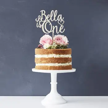 Pasūtījuma Nosaukums Happy Birthday Cake Topper Personalizētas Dāvanas Bērnu Dzimšanas dienas Kūka Topper Puse Rotājumi Piederumi