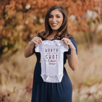 Pasūtījuma Vērts Katru Shot - IVF, Baby Onesies - Bērnu Duša dāvanu - Cute Baby Drēbes Siāmas drēbes