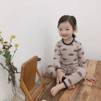 Pavasara Rudens Bērnu Zēniem Meitenēm Pidžamas Komplekts Bērniem, Multiplikācijas Filmu Pidžamas Komplekts Bērniem Krekls Ar Garām Piedurknēm Bikses Sadzīves Uzvalks Apakšveļu
