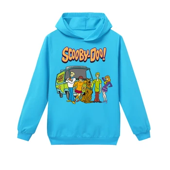 Pavasara Rudens Scooby Doo Noslēpums Mašīna Bērnu Plānas Hoodies Zēnu Un Meiteņu Sporta Krekli Apģērbi Bērniem Ar Garām Piedurknēm Apģērbs Bērniem