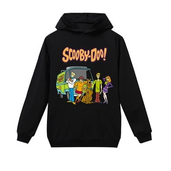 Pavasara Rudens Scooby Doo Noslēpums Mašīna Bērnu Plānas Hoodies Zēnu Un Meiteņu Sporta Krekli Apģērbi Bērniem Ar Garām Piedurknēm Apģērbs Bērniem