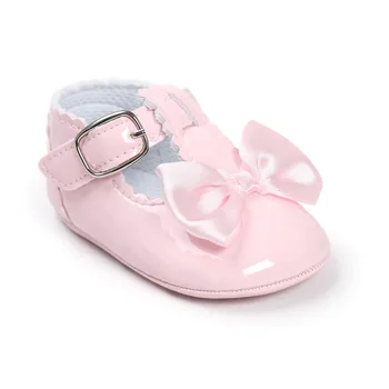 Pavasarī Rozā Priekšgala Mezgls Bērnu Apavi Meitene Zīdaiņu Apavi Ziedi Princese Toddler Kurpes Pirmā Staiguļi