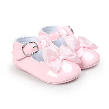 Pavasarī Rozā Priekšgala Mezgls Bērnu Apavi Meitene Zīdaiņu Apavi Ziedi Princese Toddler Kurpes Pirmā Staiguļi