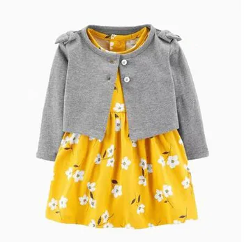 Pavasarī, Vasarā Jaundzimušais Meitene Drēbes, Baby Romper Kleita Puķu 2 Gabals Apģērbu, Kokvilnas Zīdaiņu Jumpsuit Vairāk Krāsu 0-2 Gadi