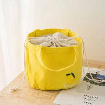 Pavisam Jaunu izšuvumu aukliņu izolācijas maisu apaļas soma izolācijas pusdienas kastē maiss, pusdienu soma, alumīnija izolācijas plēves maisā