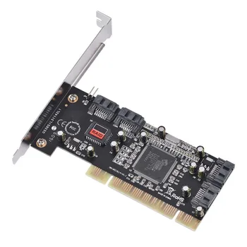 PCI paplašināt card 4 Port SATA pievienot Kartes ar Sil 3114 Chipset Atbilst PCI Specifikācija pārskatīšana 2.2 desktop/datoru