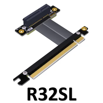 PCIe 3.0 x4, lai x16 Stāvvadu Gigabit Tīkla Kartes Adaptera Kabeli SSD PCI-Express 3.0 Extender pagarinātāja Vads R32SF/R32SL/R32SR