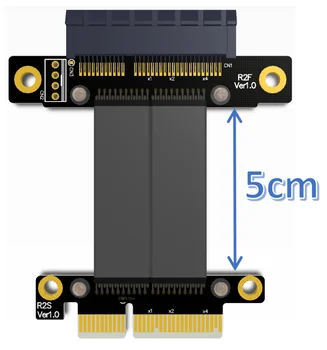 PCIe 3.0 x4 Sieviešu un Vīriešu pagarinātāja Vads PCI Express Gen3 Mātesplati Grafikas SSD RAID Extender Pārveidotājs Stāvvadu Karte